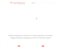 Tablet Screenshot of bentleyweddingcarsni.co.uk